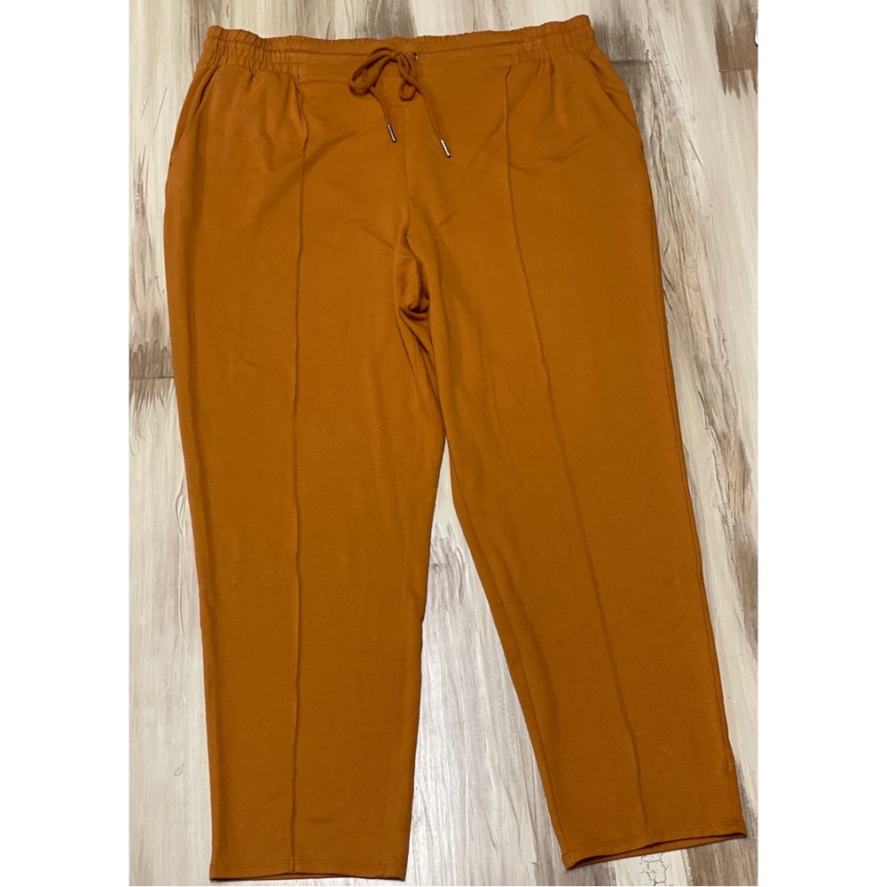 NWOT Simply Vera Vera Wang Casual Pants Burn Orange Size XXL - Picture 3 of 7